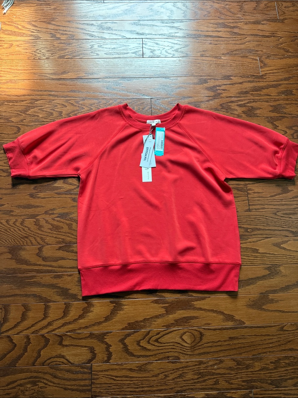 nine britton Red Short Sleeve Tee